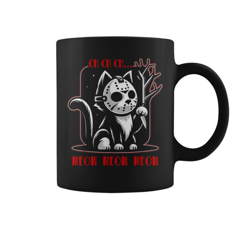 Graphic Cat Animal Horror Movie Cute Kitten Meow Coffee Mug