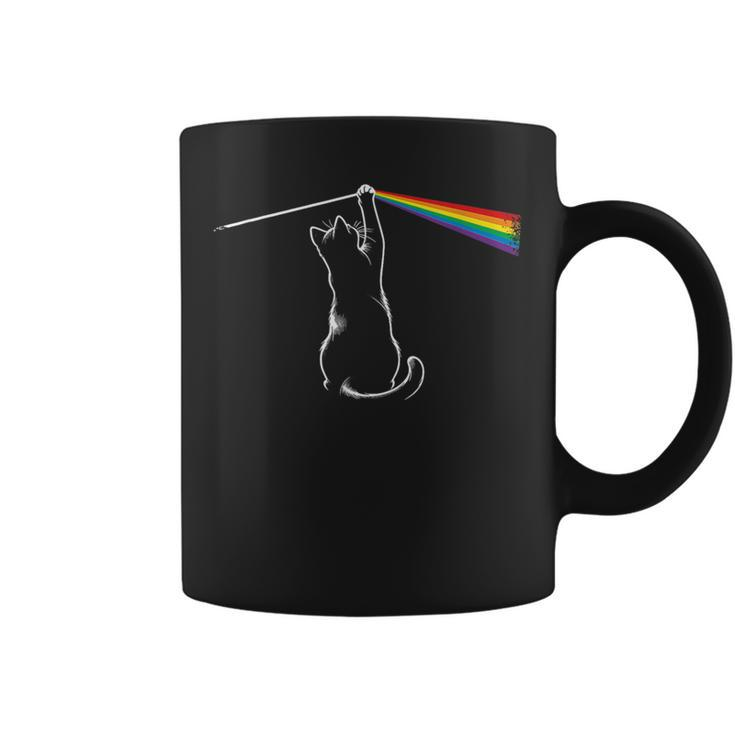 Cat Prism Rainbow Light Physics Science Spectral Cat Coffee Mug