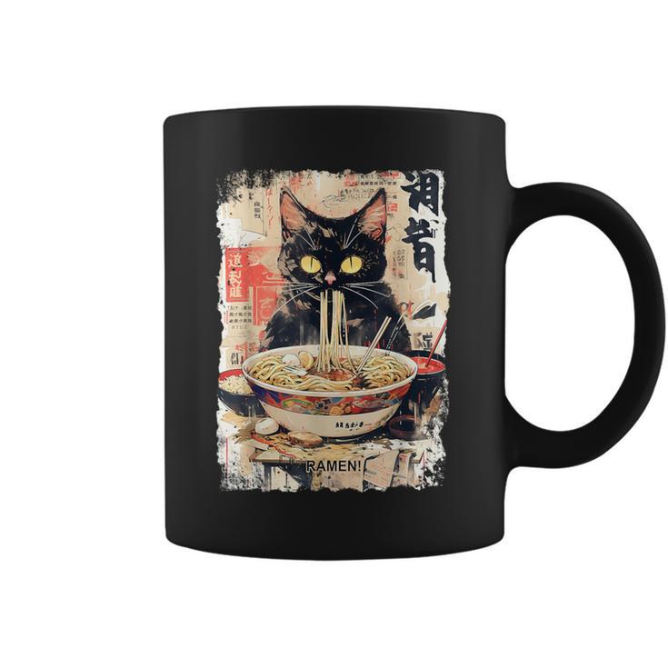 Cat Ramen Noodle Japanese Anime Manga Ramen Kawaii Cat Coffee Mug