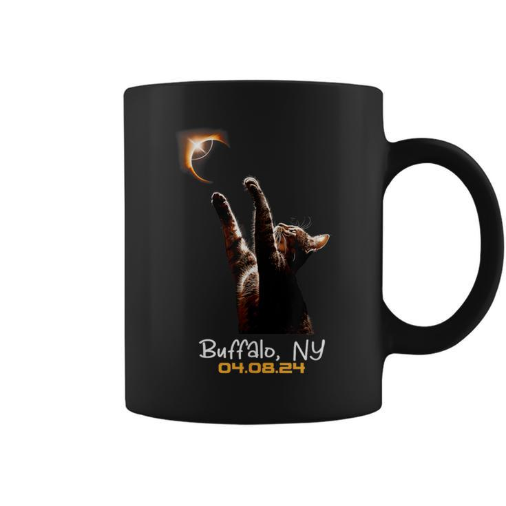 Cat Total Solar Eclipse Buffalo New York Coffee Mug
