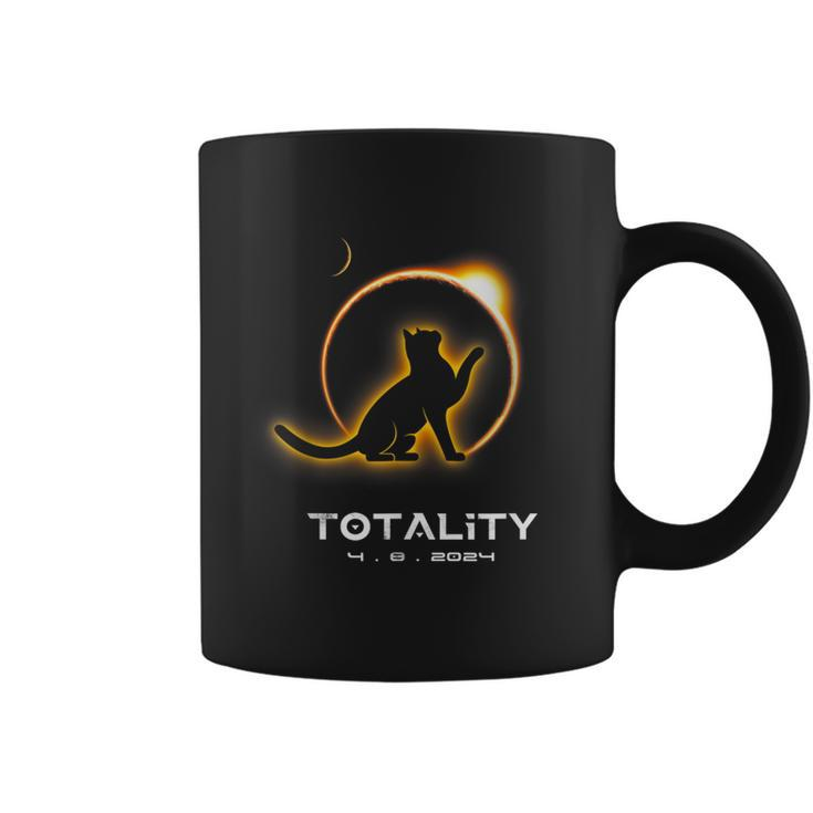 Cat Totality 4082024 Total Solar Eclipse 2024 Coffee Mug