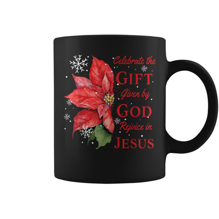 Celebrate Jesus Birth Christian Christmas Coffee Mug