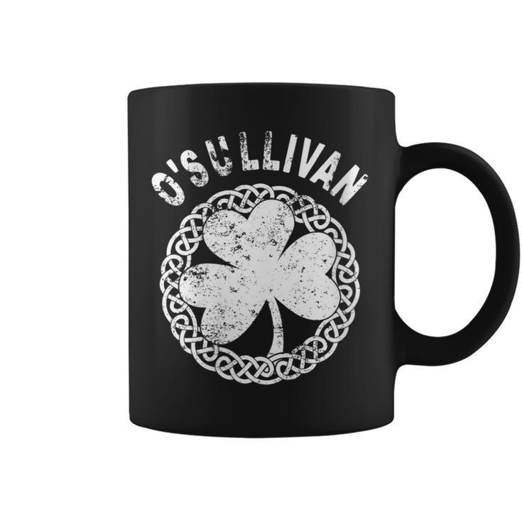 Celtic Theme O'sullivan Irish Family Name Coffee Mug