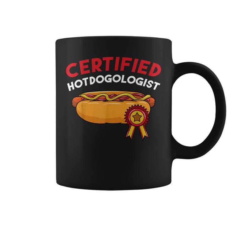Certified Hotdogologist Hot Dog Hotdogs Sausage Frank Wiener Coffee Mug