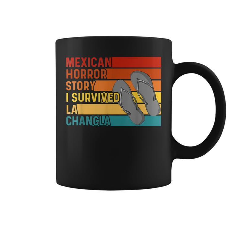 Chancla Survivor Spanish Joke Mexican Meme Saying Coffee Mug