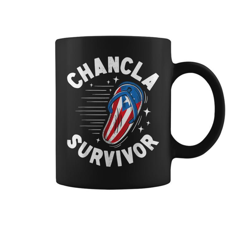 Chancla Survivor Puerto Rican Puerto Rico Spanish Joke Coffee Mug