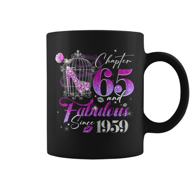 Chapter 65 Fabulous Since 1959 65Th Birthday Queen Diamond Coffee Mug