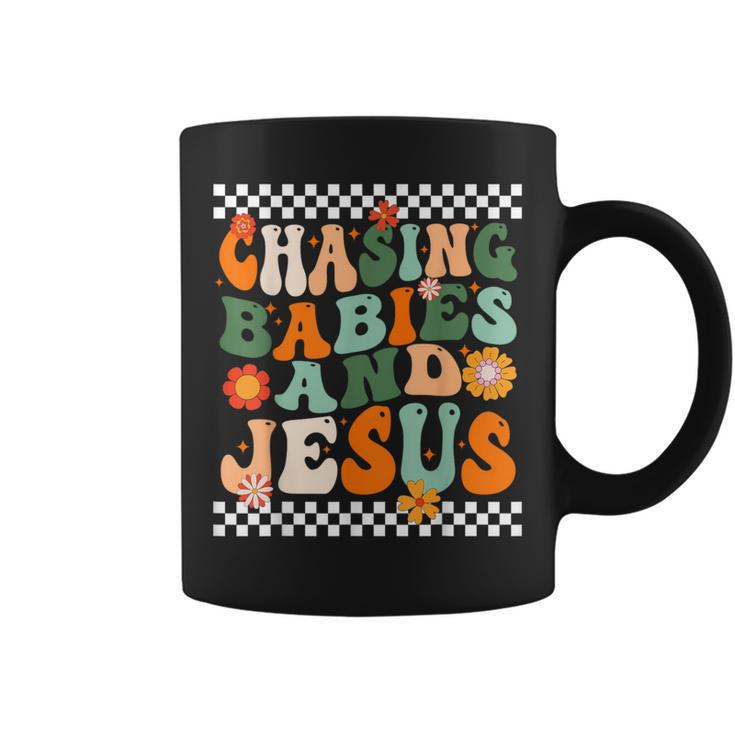 Chasing Babies And Jesus Coffee Mug