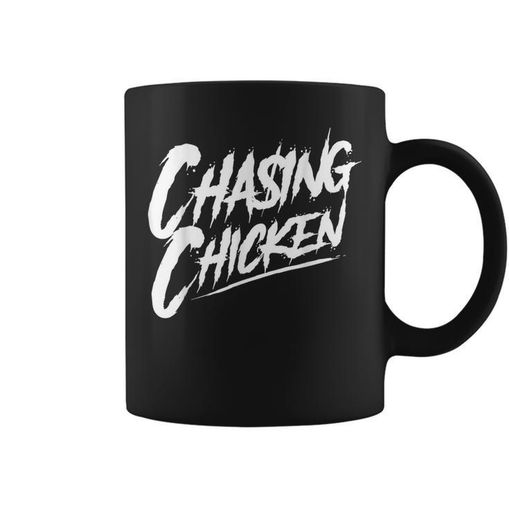 Chasing Chicken Rap Get Money Chasing Chicken Retro Coffee Mug