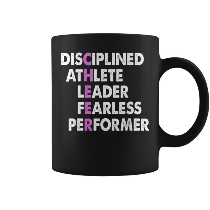 Cheer Coach Cheer Acronym Fearless Leader Coffee Mug