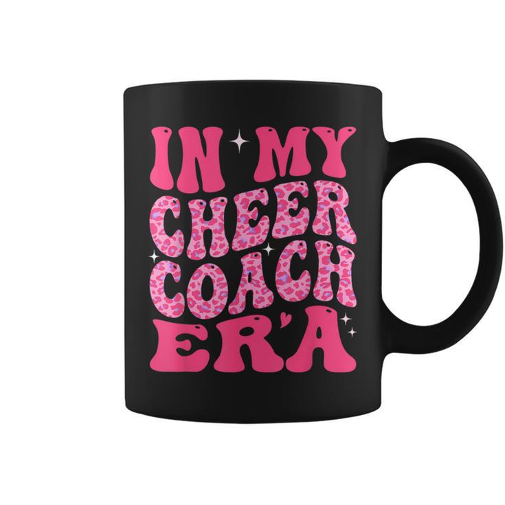 In My Cheer Coach Era Groovy Pink Leopard Men Coffee Mug