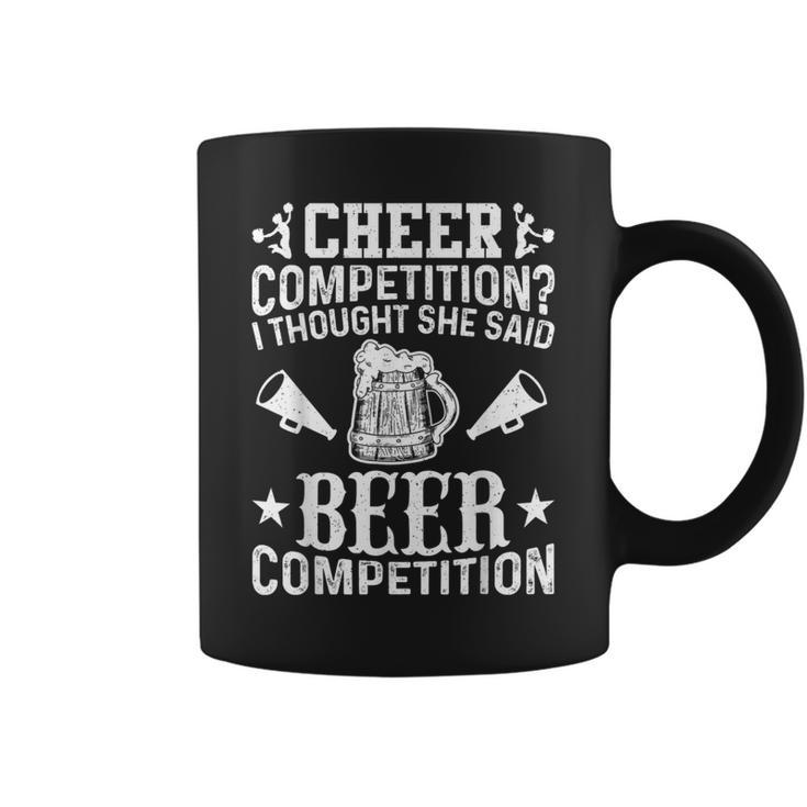 Cheer Dad Cheerleader Beer Competition Cheer Squad Papa Coffee Mug
