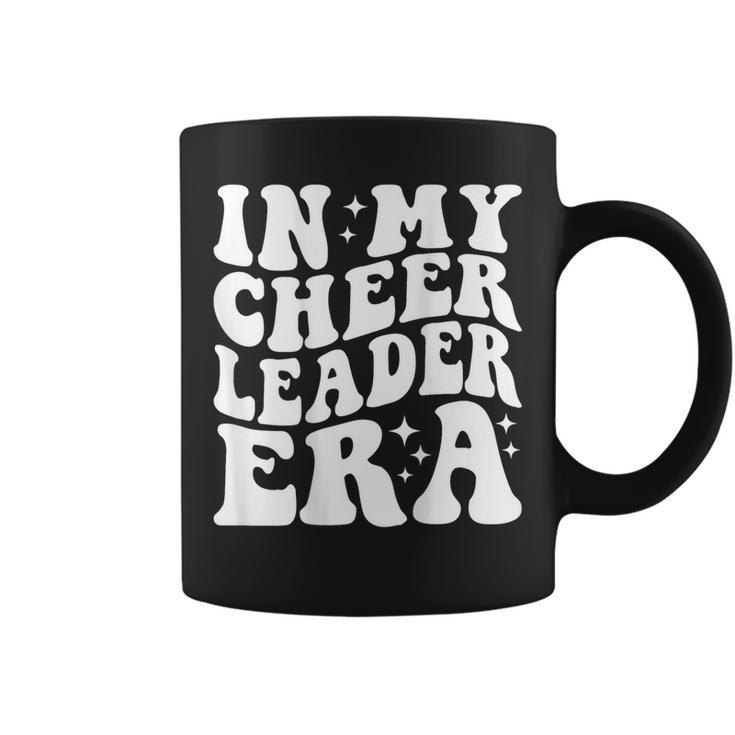 In My Cheerleader Era Groovy Football Cheer Leader Mom Coach Coffee Mug