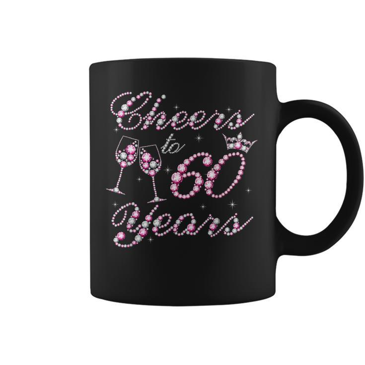 Cheers To 60 Years 1962 60Th Birthday Queen Pink Diamond Coffee Mug