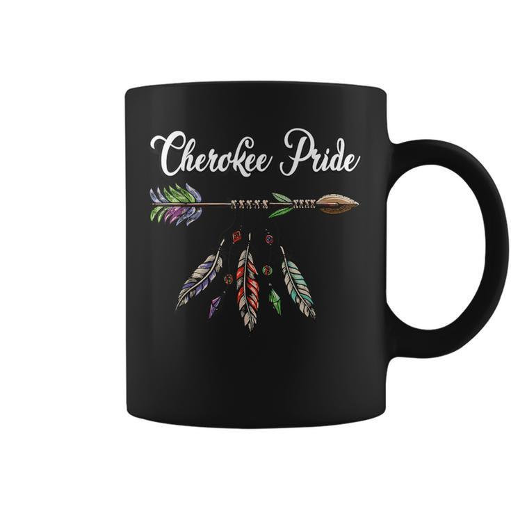 Cherokee Pride Feathers Native American Coffee Mug