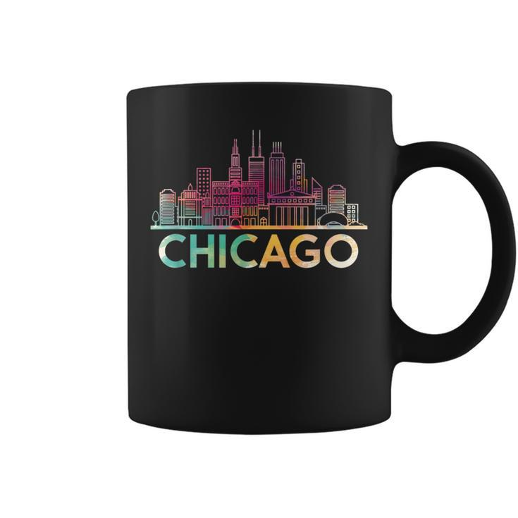 Chicago Illinois Skyline City Souvenir Girls Coffee Mug