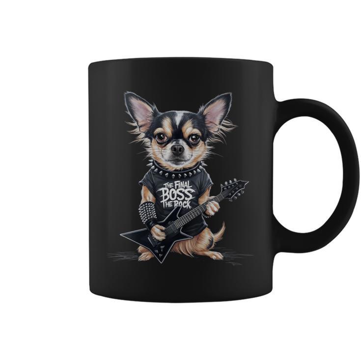 Chihuahua Final Boss T The Rock Vintage Music Dog Coffee Mug