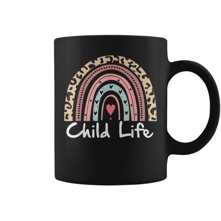 Child Life Specialist Advocate Rainbow Leopard Child Month Coffee Mug