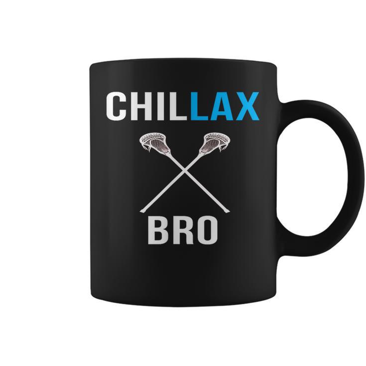 Chill Lax Bro Lacrosse Joke Lax Coffee Mug