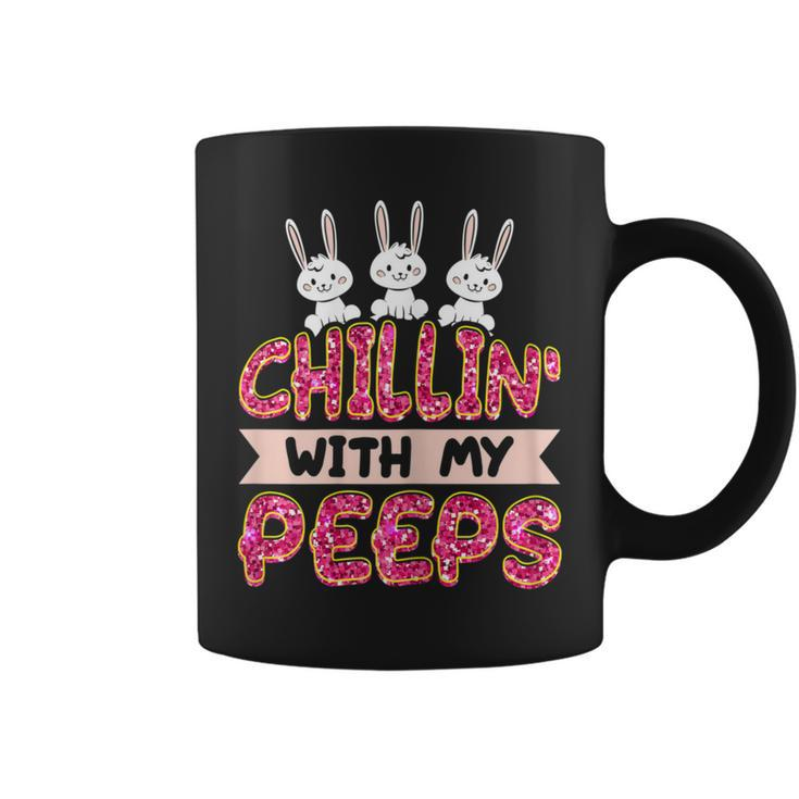 Chillin With My Peeps Easter Bunny Coffee Mug