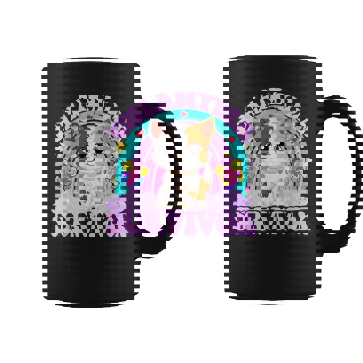 Chlamydia Survivor Cat Sarcastic Y2k Inappropriate Coffee Mug