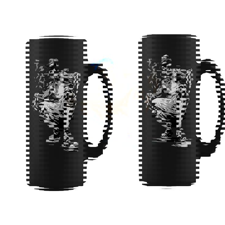 Cholo Chicano Homie Cool Mexican Gangster Skeleton Con Safos Coffee Mug