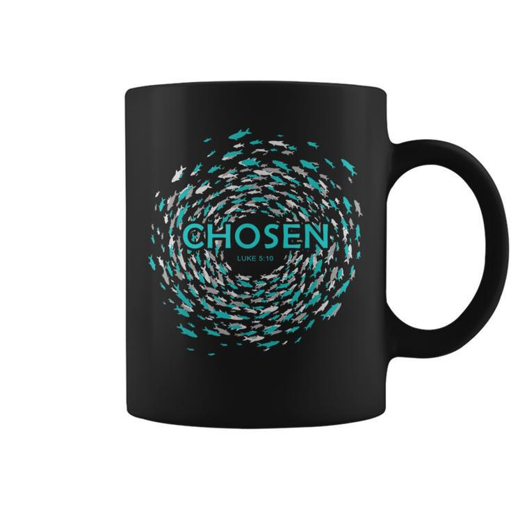Chosen Jesus' Miracle Of The Fish In Bible Against Current Coffee Mug
