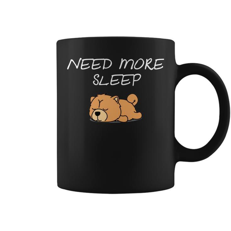 Chow Chow Dog Puppy Need More Sleep Pajama For Bedtime Coffee Mug