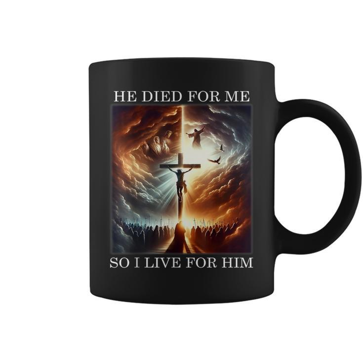 Christian Bible Verse Jesus Died For Me Good Friday Coffee Mug
