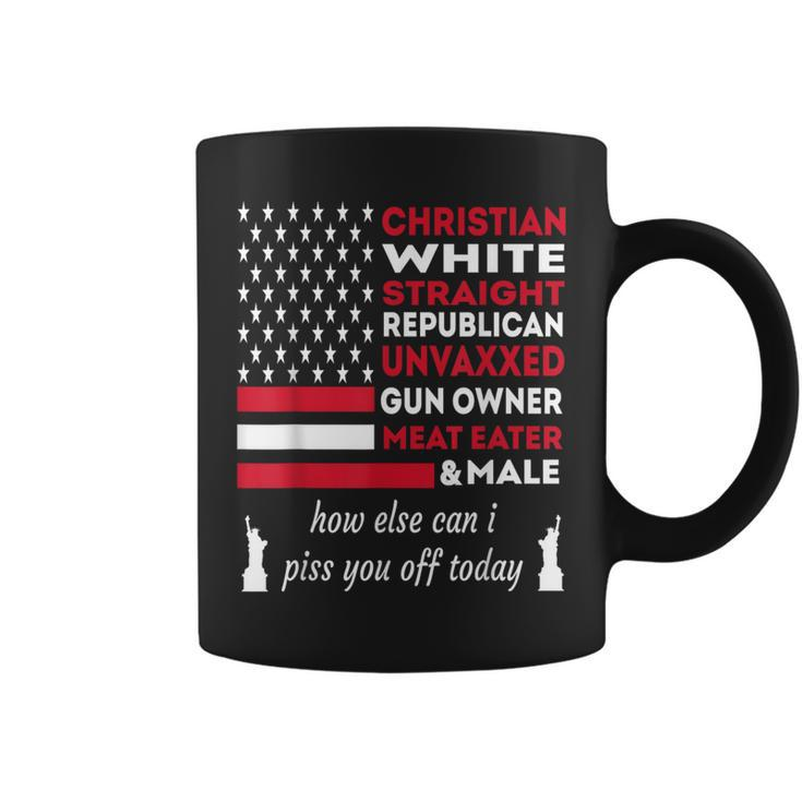 Christian White Straight Independence Day Memorial Day Pride Coffee Mug