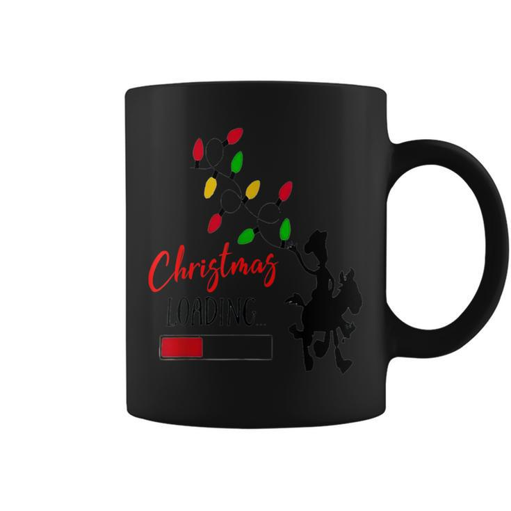 Christmas 2023 Loading Cowboy Lights Coffee Mug