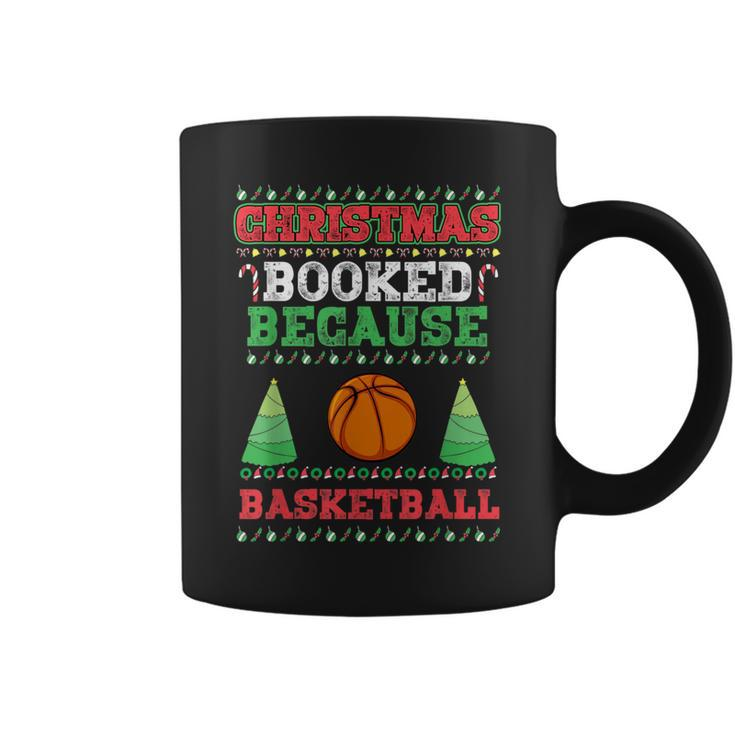 Christmas Booked Because Basketball Sport Lover Xmas Coffee Mug