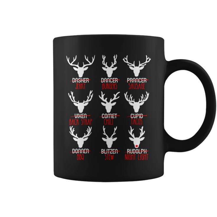 Christmas Deer Bow Hunting Meat Santa Reindeer Hunter Xmas Coffee Mug