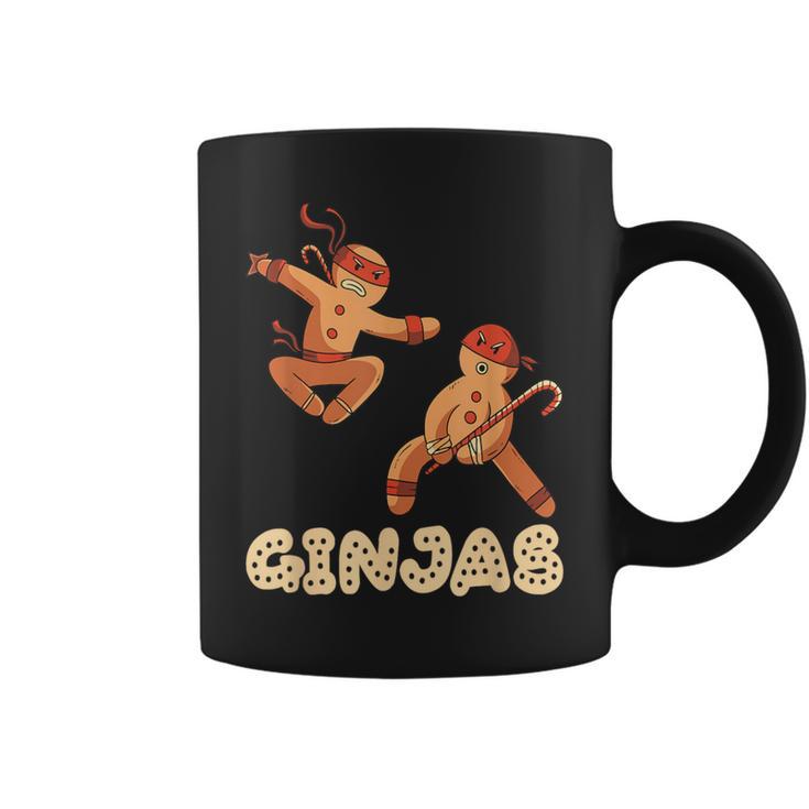 Christmas Ginjas Ninja Gingerbread Man Coffee Mug