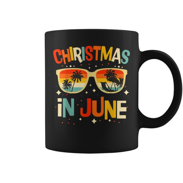 Christmas In June Sunglasses Summer Vacation Xmas Coffee Mug