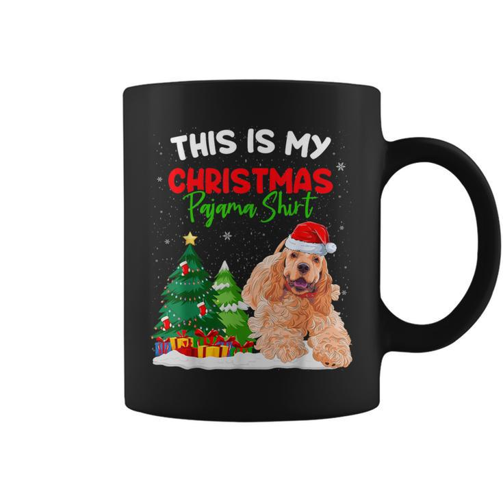This Is My Christmas Pajama American Cocker Spaniel Coffee Mug
