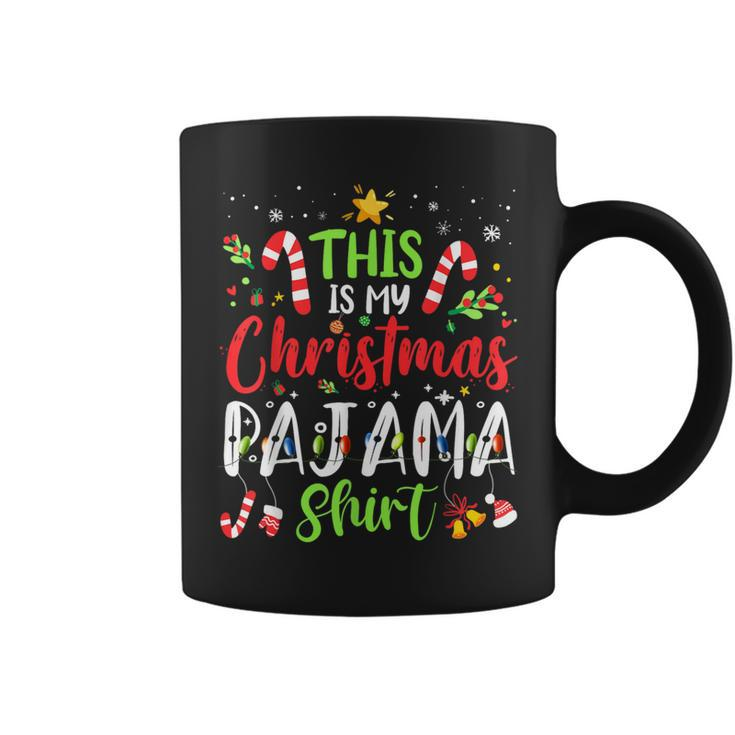This Is My Christmas Pajama Matching Family Pajamas Coffee Mug