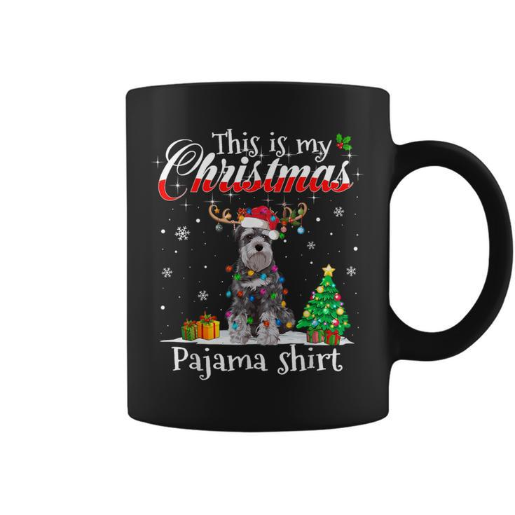 This Is My Christmas Pajama Schnauzer Lover Dog Coffee Mug