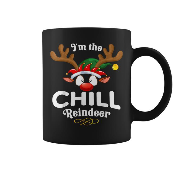 Christmas Pjs Chill Xmas Reindeer Matching Coffee Mug