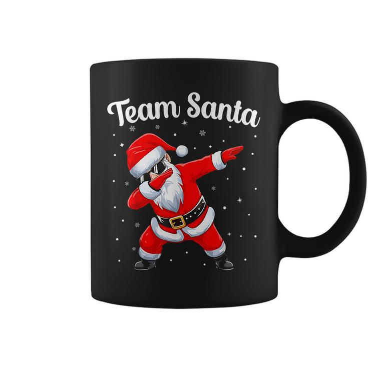 Christmas Team Santa Family Group Matching Dabbing Santa Coffee Mug