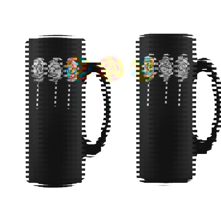 Chupetín De Remolino Lindo Remolino De Caramelos Arco Iris Taza de café