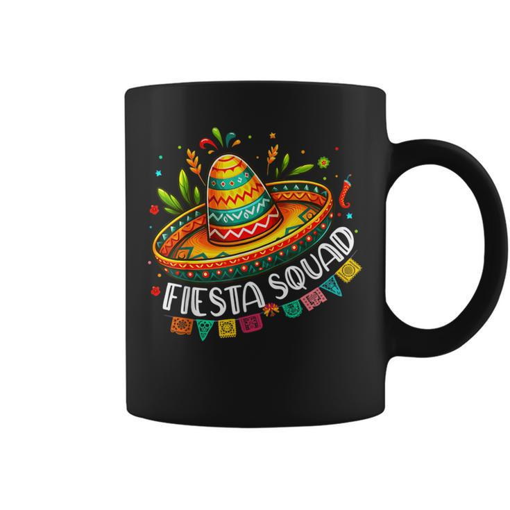 Cinco De Mayo 2024 Fiesta Squad Mexican Party Sombrero Hat Coffee Mug
