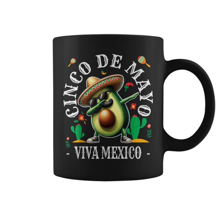 Cinco De Mayo Fiesta Camisa Avocado 5 De Mayo Viva Mexico Coffee Mug