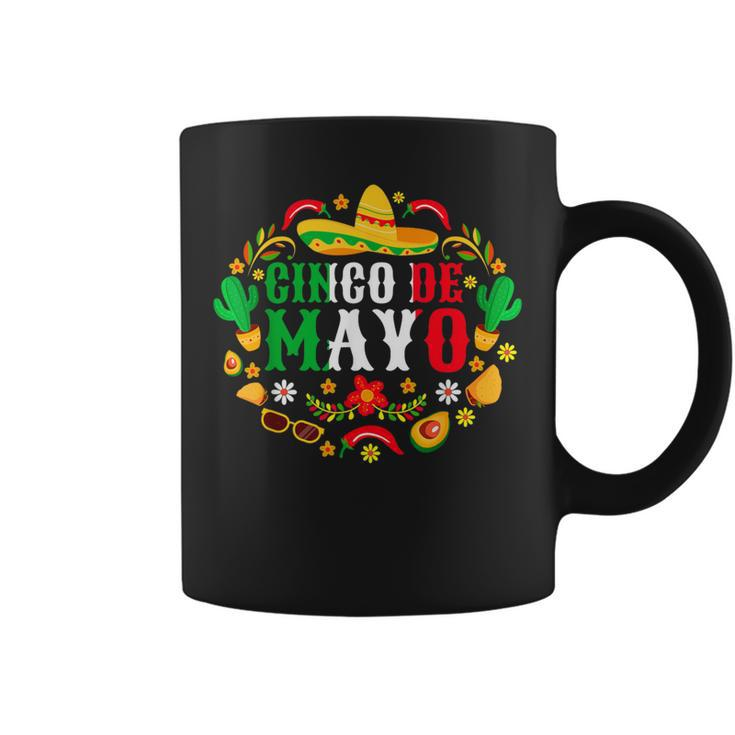 Cinco De Mayo Lets Fiesta Squad 5 De Mayo Mexican Women Coffee Mug