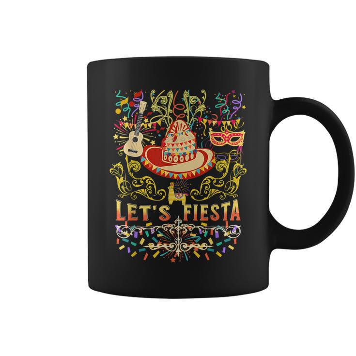 Cinco De Mayo Mexican Guitar Music Colors Lets Fiesta Party Coffee Mug