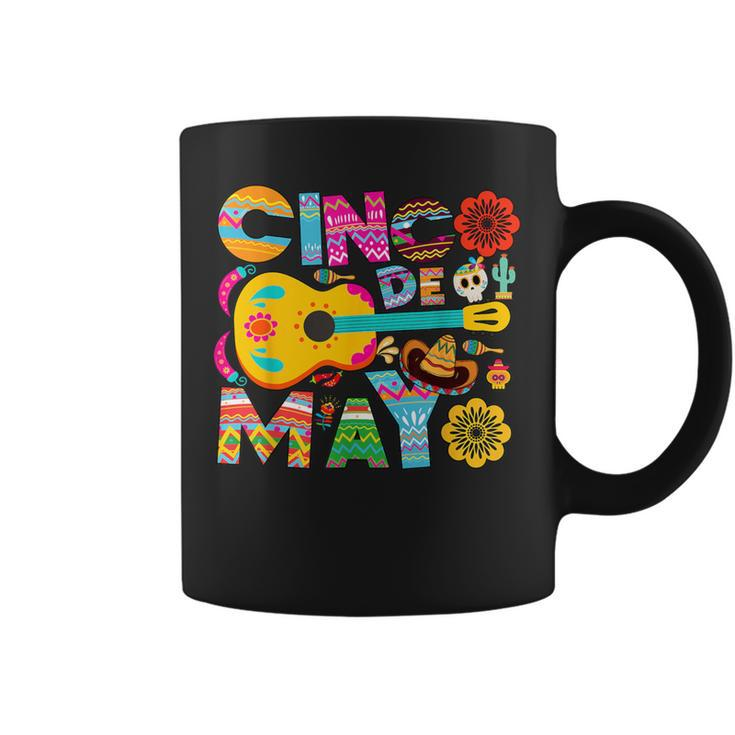 Cinco De Mayo Mexican Taco Guitar Fiesta Cinco De Mayo Coffee Mug