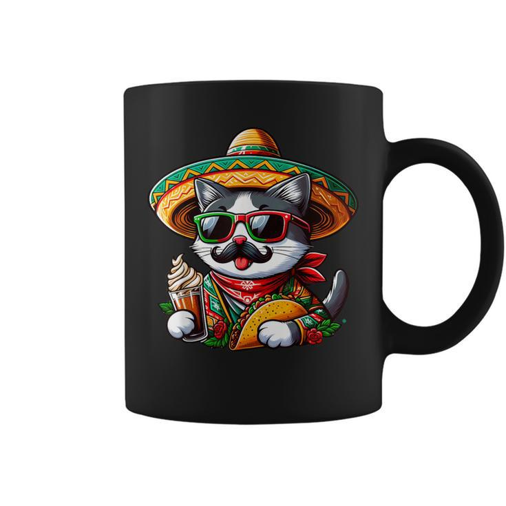 Cinco De Meow Cat Taco Mexican Fiesta Coffee Mug
