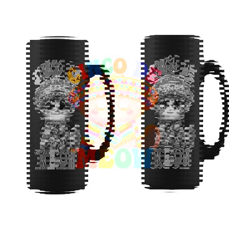 Cinco De Meow Cute Cat With Sombrero Cinco De Mayo Coffee Mug