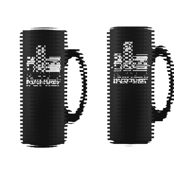 Cinta De Cassette De Audio Never Forget Taza de café