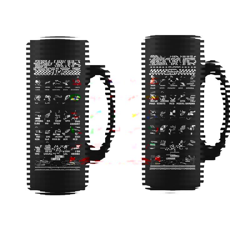 Circuitos Formula Racing 2024 Amante De Los Coches Retro Racing Taza de café